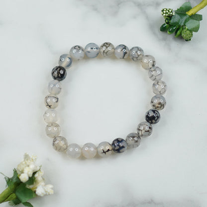 Dragon Vein Agate Bracelet