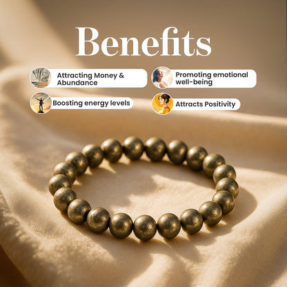 Richie Rich Combo (Pyrite bracelet + Black Obsidian Bracelet)